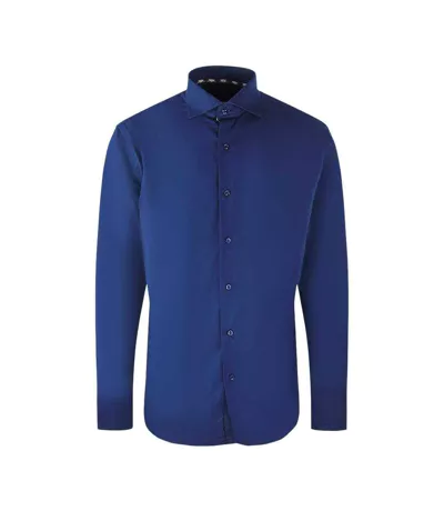 Chemise Manches Longues Homme Bleu Roi Aquascutum