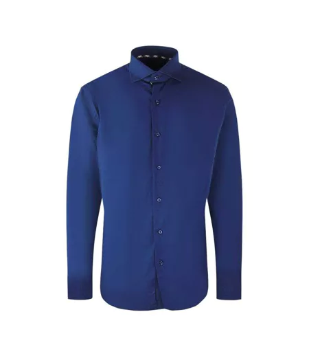 Chemise Manches Longues Homme Bleu Roi Aquascutum