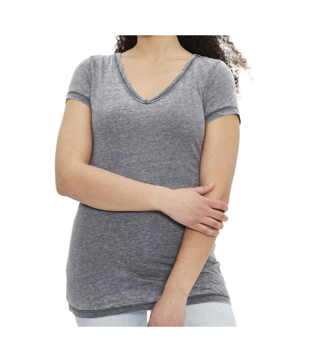 T-shirt Gris Femme Only Wrongly - S-1