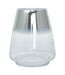 Vase Design en Verre Saigon 18cm Argent-1