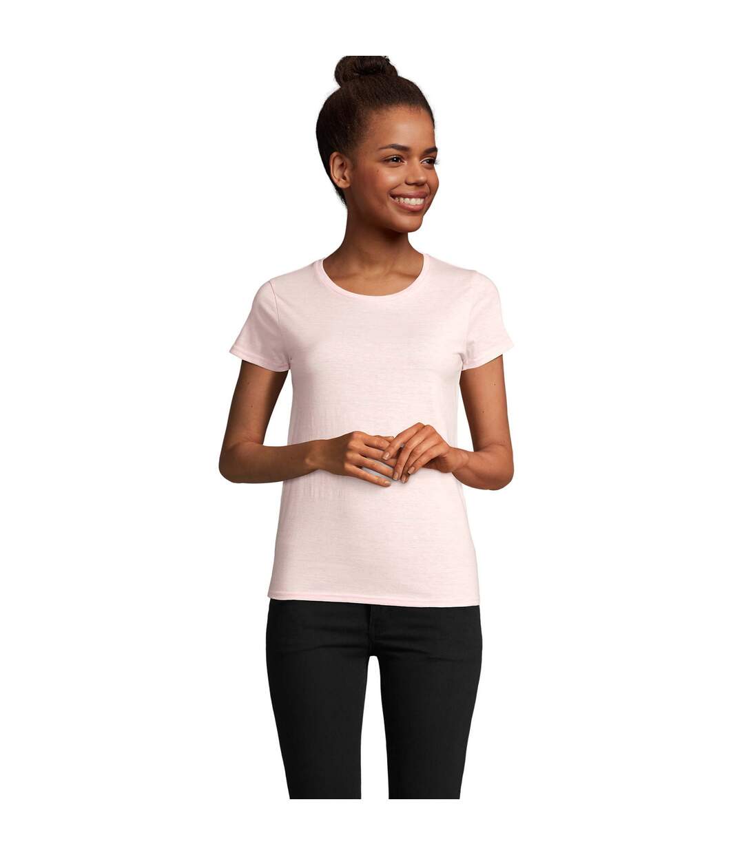 T-shirt Crusader Femme Rose Chiné SOLS-1