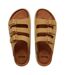 Womens/ladies Ushuaia Platform Sandals Sand Bench-3