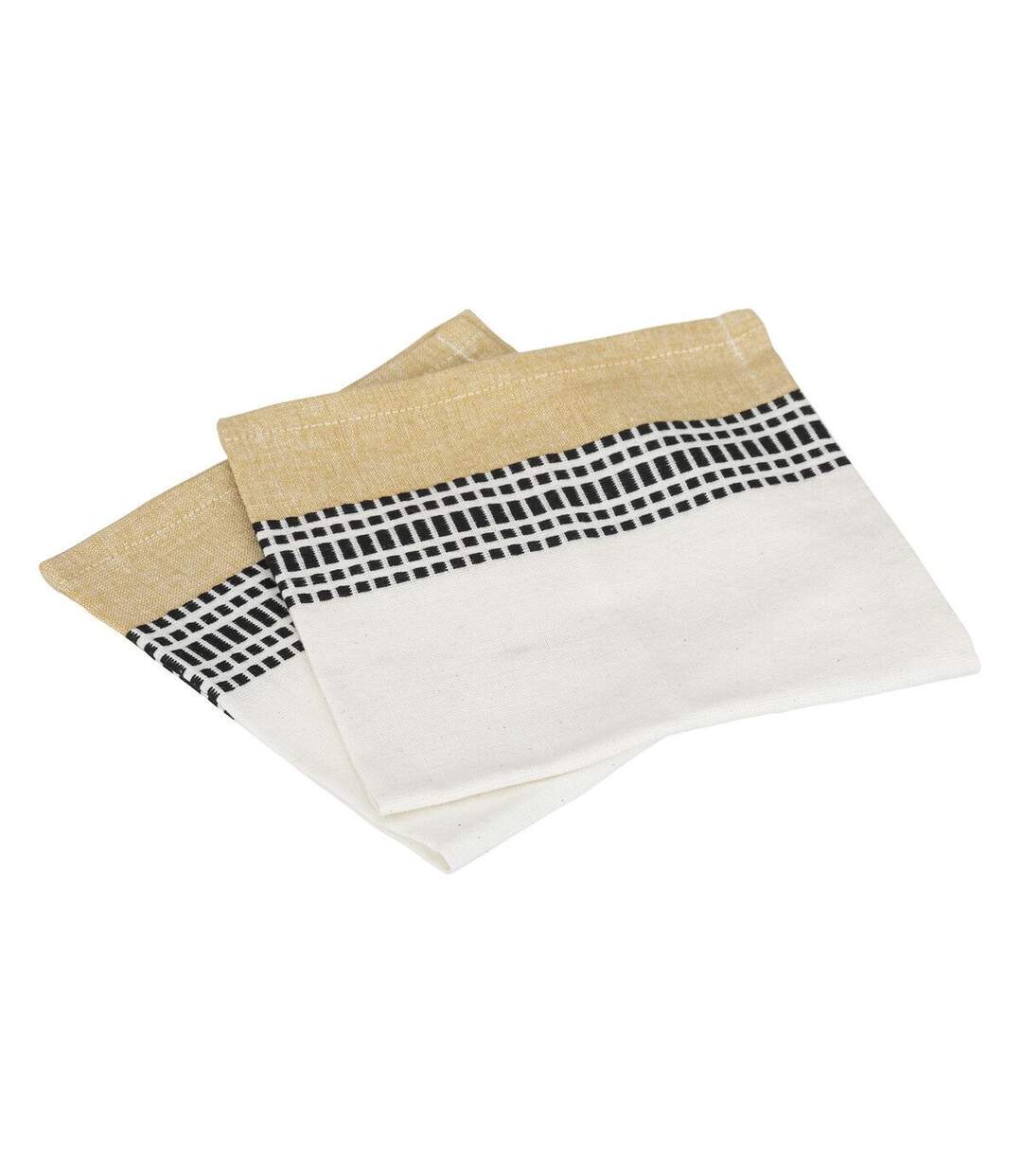 Lot de 2 Serviettes de Table Dolly 40x40cm Ocre-1