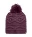 Womens/ladies Remind Ii Bobble Beanie Fig Dare 2B-3
