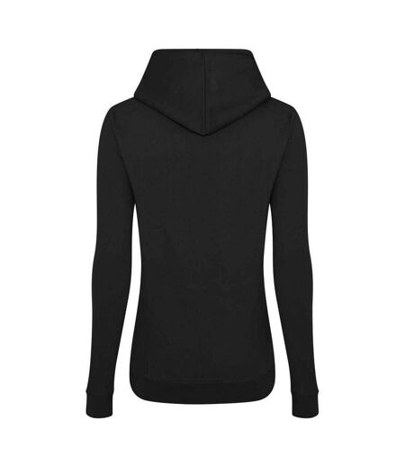 Sweat À Capuche College Femme Noir Anthracite Awdis