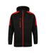 Finden & Hales Mens Active Soft Shell Jacket (Black/Red)
