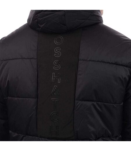 Mens Polyester Padded Jacket Blue Crosshatch