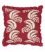 Montrose pleated floral cushion cover 50cm x 50cm redcurrant Paoletti