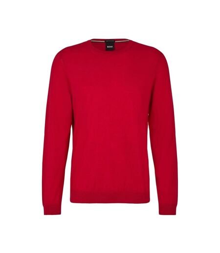 Pull Leno-p Homme Rouge Hugo Boss
