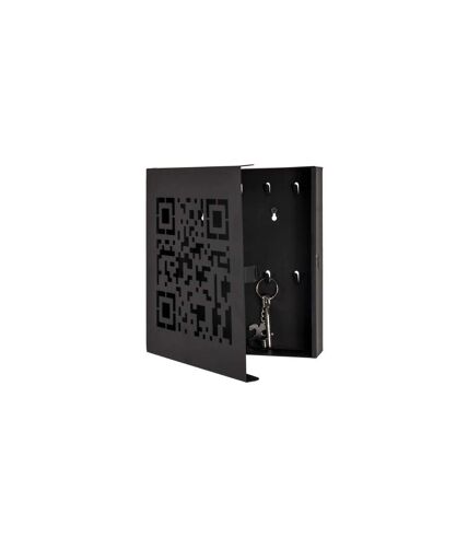 Boîte à Clés Métal QR Code 24cm Noir