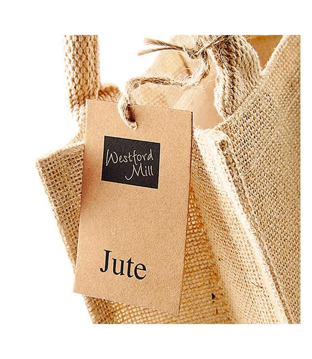 Sac en jute 6 litres taille unique naturel Westford Mill-3
