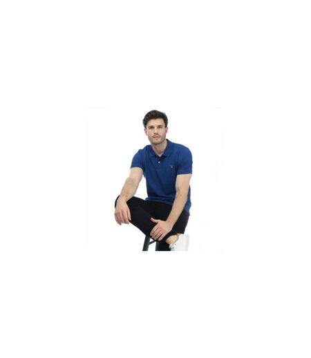 Mens Rugger Piqué Regular Polo Shirt Blue Gant