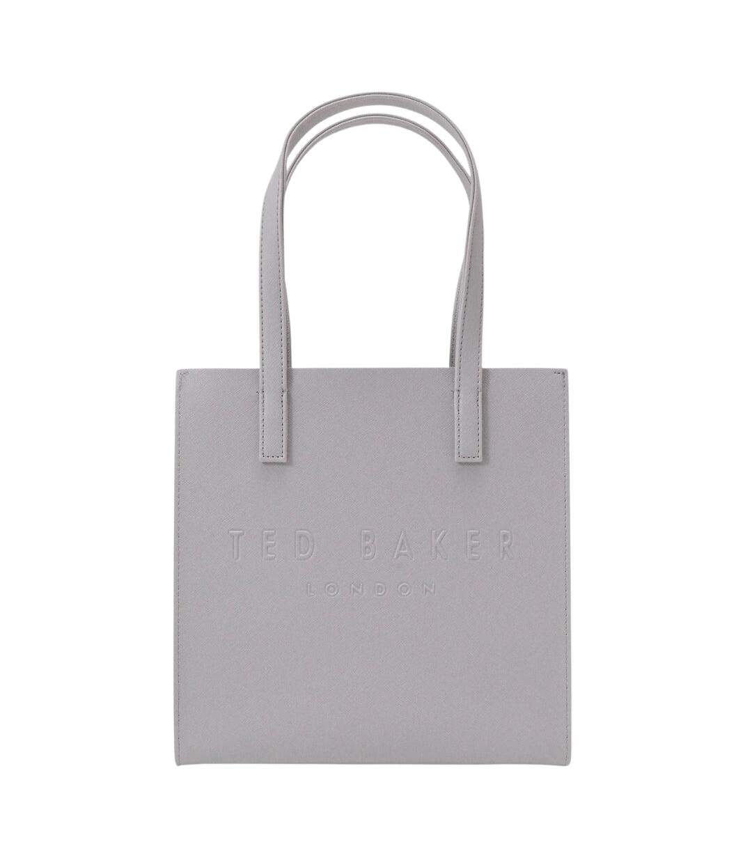 Tote Bag Motif/style Hachures Croisées Taille Unique Gris Clair Ted Baker-1
