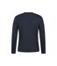 Mens Flint Crew Neck Long-sleeved T-shirt Navy Mountain Warehouse-2