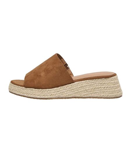 Sandales Mules Minerva-3 Femme Cognac Only