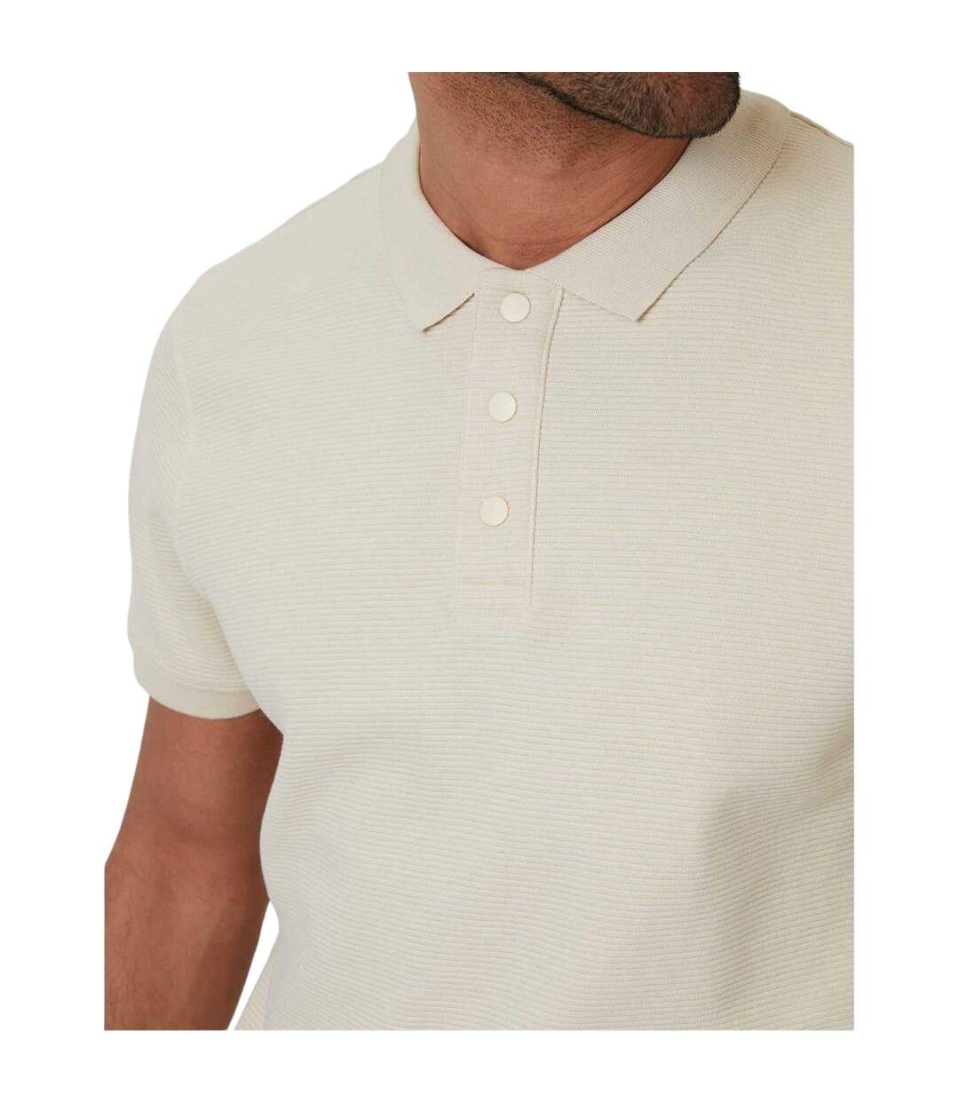 Polo Caswell Homme Beige Threadbare-4