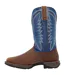 Bottes De Cowboy Rebel Homme Marron Bleu Denim Durango-3
