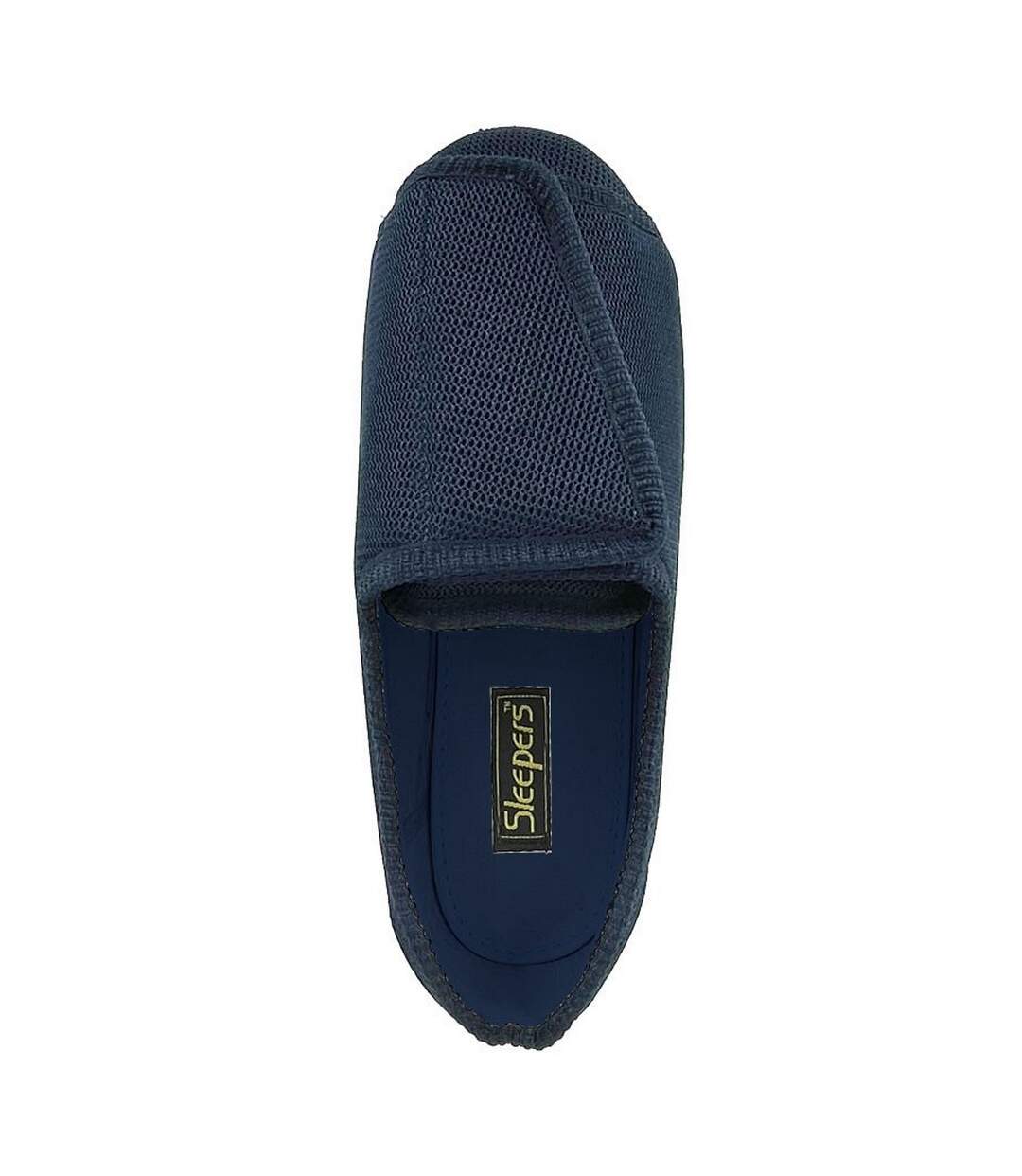 Chaussons terry adulte bleu marine Sleepers-2