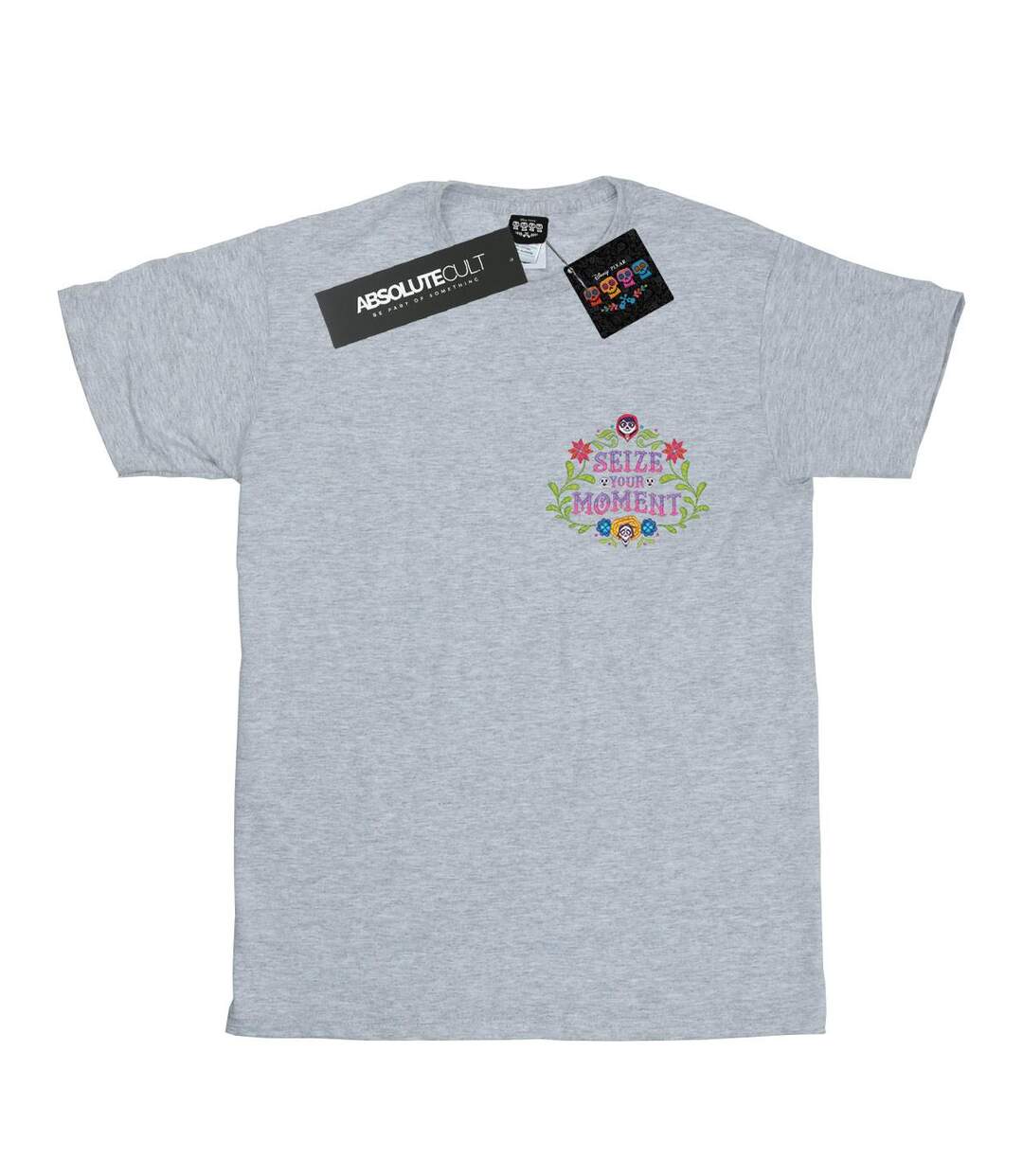Disney - T-shirt COCO SEIZE YOUR MOMENT - Femme (Gris chiné) - UTBI16413-1