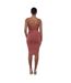 Robe Moulante Femme Rouge Pastel Honeyz-3