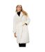 Dorothy Perkins Womens/Ladies Borg Padded Longline Coat (White) - UTDP539