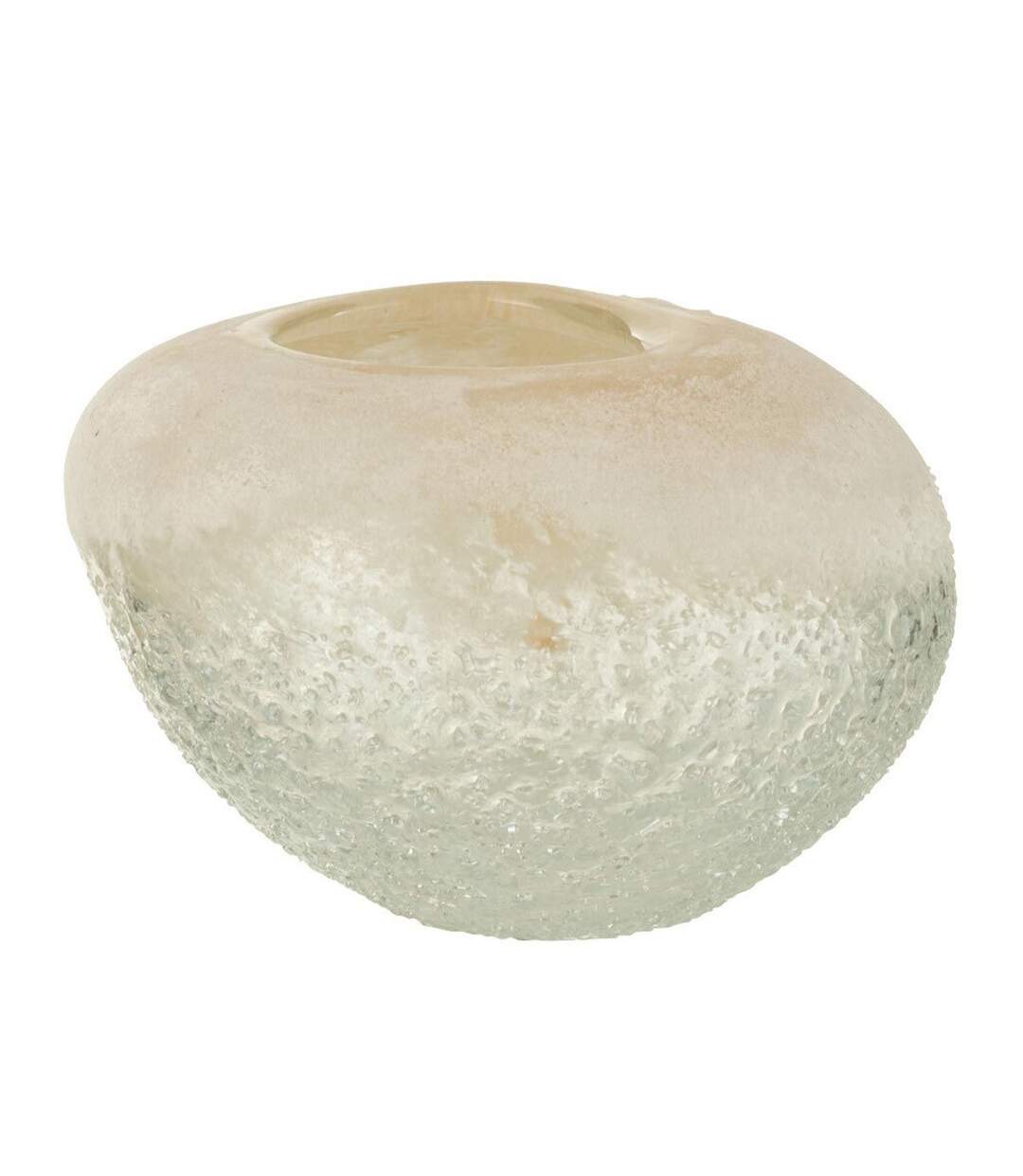 Vase Boule en Verre Sumina 13cm Beige-1