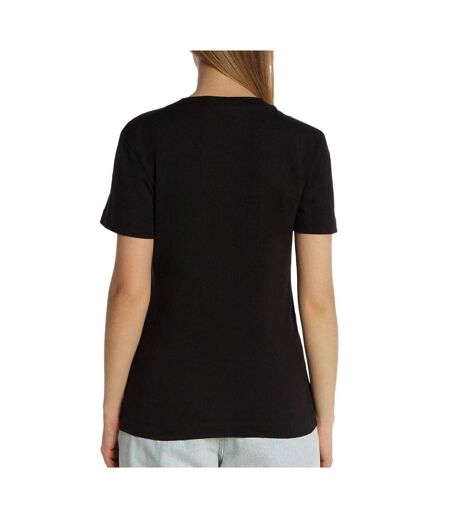 T-shirt noir femme calvin klein jeans monologo slim - s