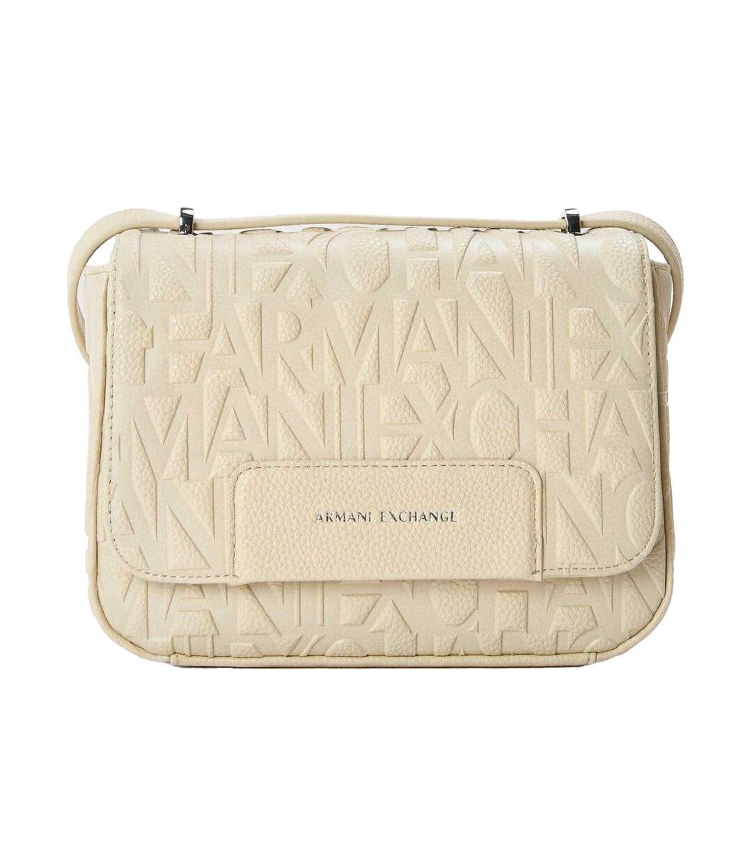 All Over Logo Messenger Bag One Size Beige Armani Exchange-2