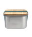 Stainless steel large 1.25l lunch box one size turquoise Black + Blum-4