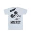 Disney T-shirt boyfriend en coton à lacets Mickey Mouse Femme/Ladies (Blanc) - UTBI36090-1