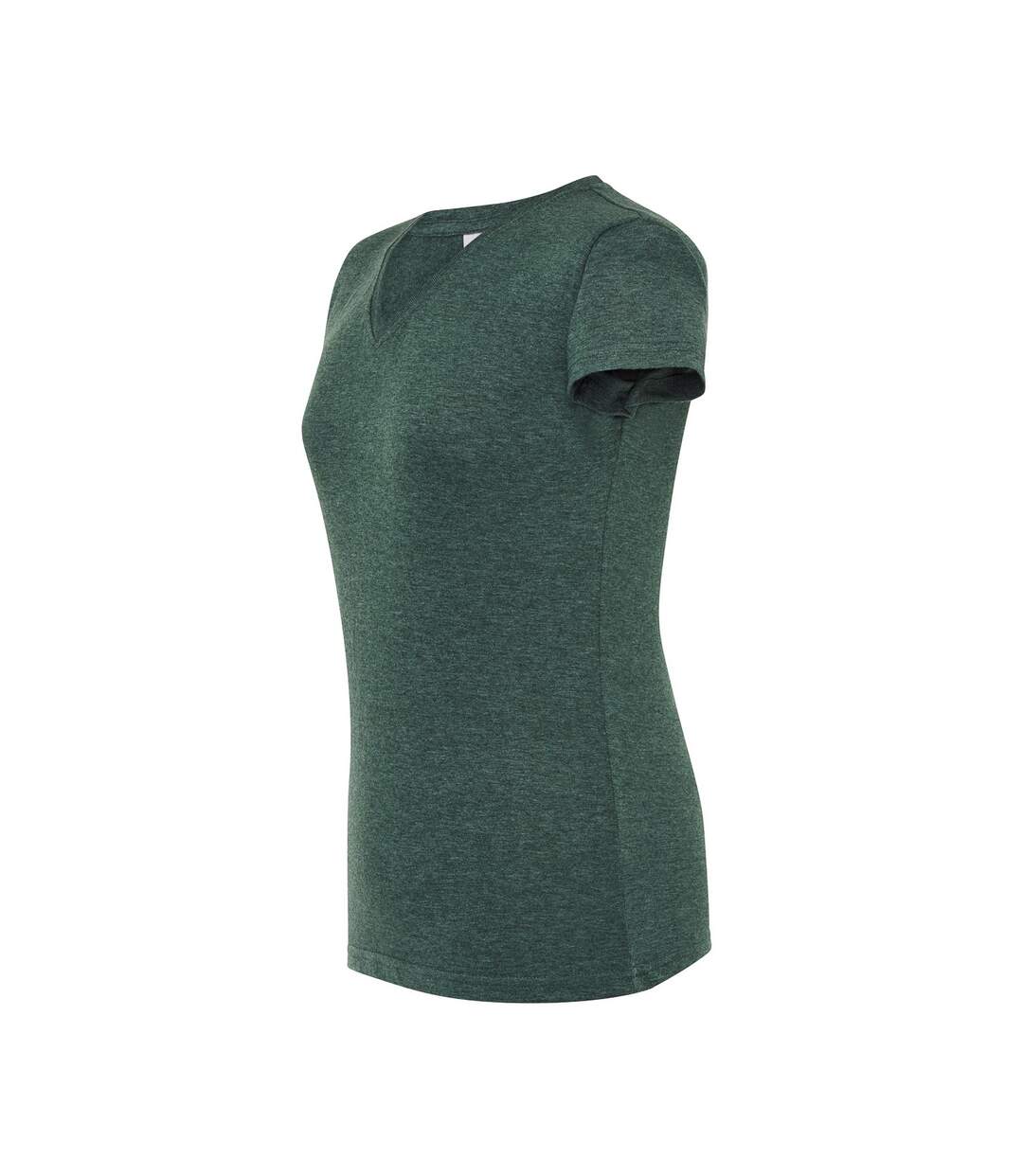 T-shirt Comfort Femme Vert Bouteille Chiné JHK-3