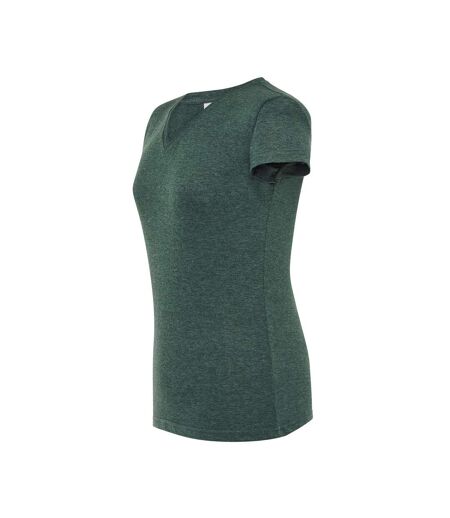 T-shirt Comfort Femme Vert Bouteille Chiné JHK
