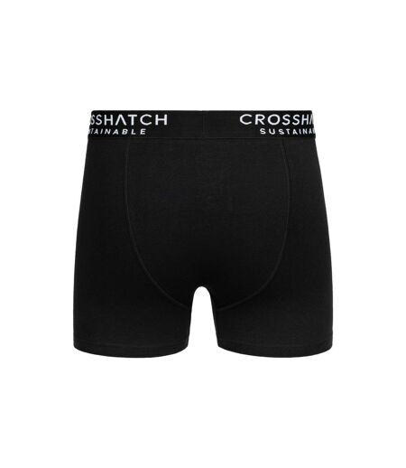 Boxers Orlander Homme Noir Bleu Marine Moutarde Blanc Crosshatch