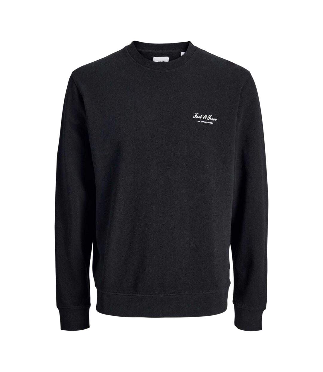 Mens Archive Logo Sweatshirt Black Jack And Jones-2