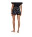 Womens/ladies Unite Printed Pyjama Shorts Black White Hugo-4
