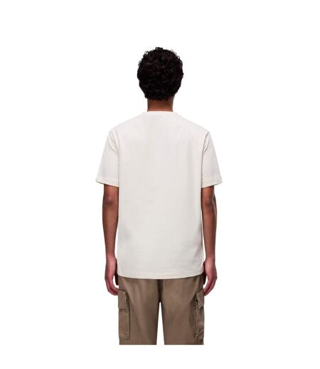 T-shirt Motif/style Logo Rectangulaire Homme Beige Napapijri