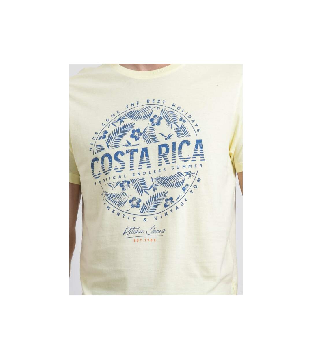 T-shirt col rond pur coton NEVOLTA-3