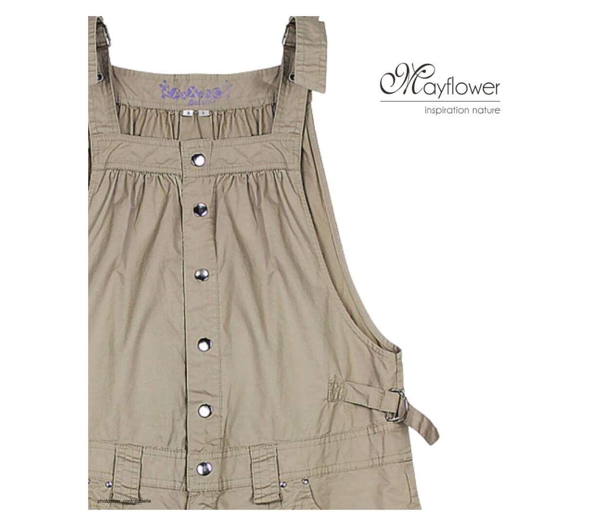 MAYFLOWER SE1165S - Blouse en coton pour femme : confort ajustable et style décontracté-4