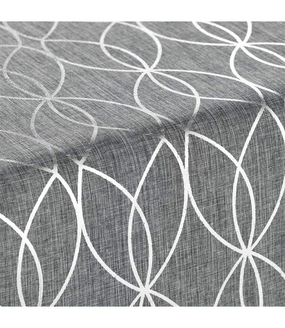 Nappe & Chemin de Table Elipsa 140x250cm Gris & Argent-2