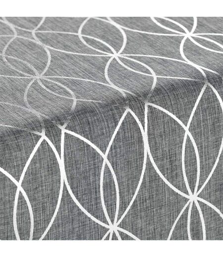 Nappe & Chemin de Table Elipsa 140x250cm Gris & Argent