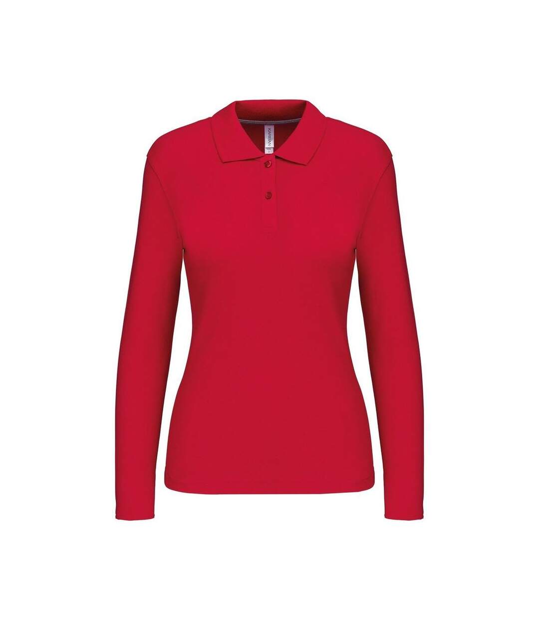 Polo manches longues - Femme - K244 - rouge