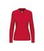 Polo manches longues - Femme - K244 - rouge
