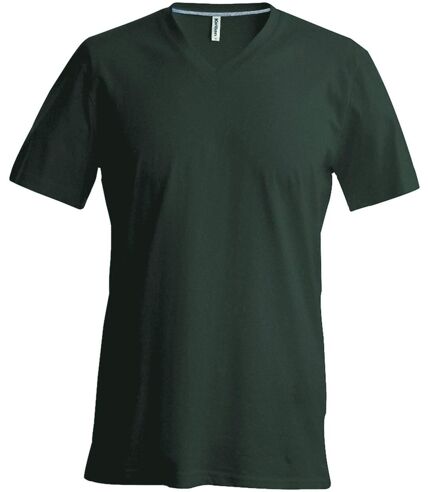 T-shirt manches courtes col V - K357 - vert khaki - homme