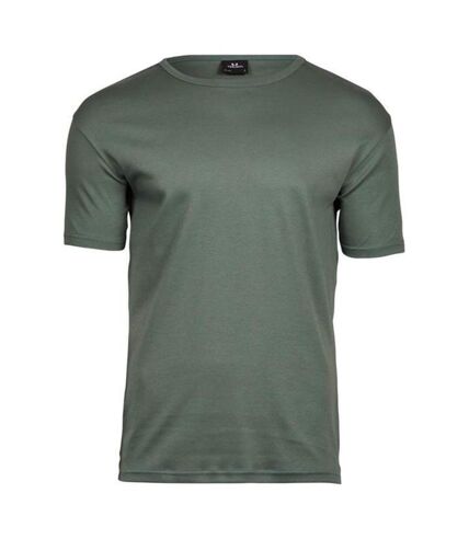 T-shirt interlock hommes vert de gris Tee Jays