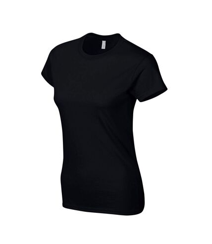 Gildan Womens/Ladies Softstyle Ringspun Cotton T-Shirt (Black)
