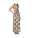 Robe Longue Blanche/Verte à fleurs Femme Vero Moda Easy - S