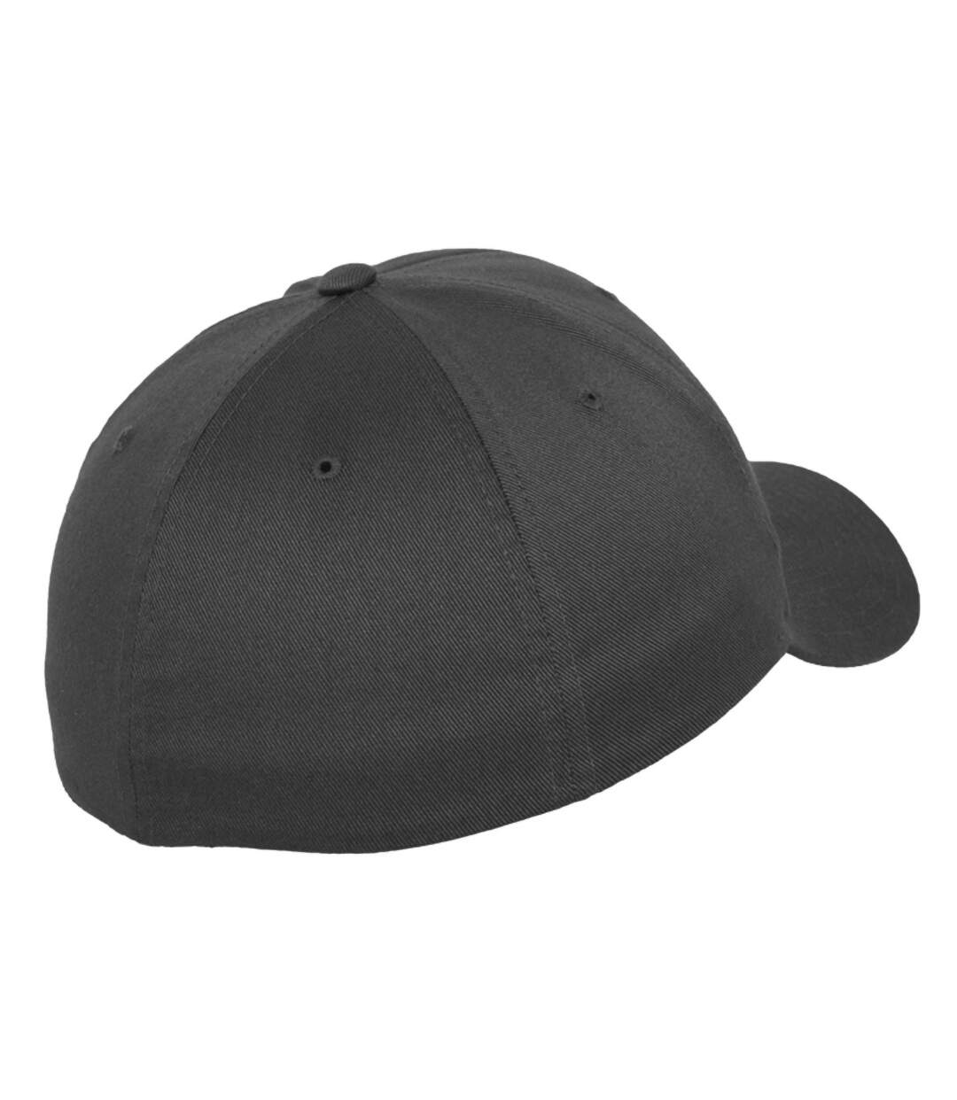 Casquette peignée wooly unisexe gris foncé Flexfit-2