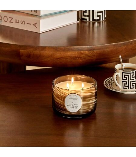 Bougie Parfumée Design Wavy 540g Fève Tonka & Lavande