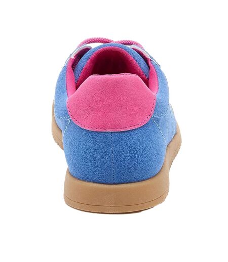 Womens/ladies Bertie Pella Trainers Blue Rocket Dog