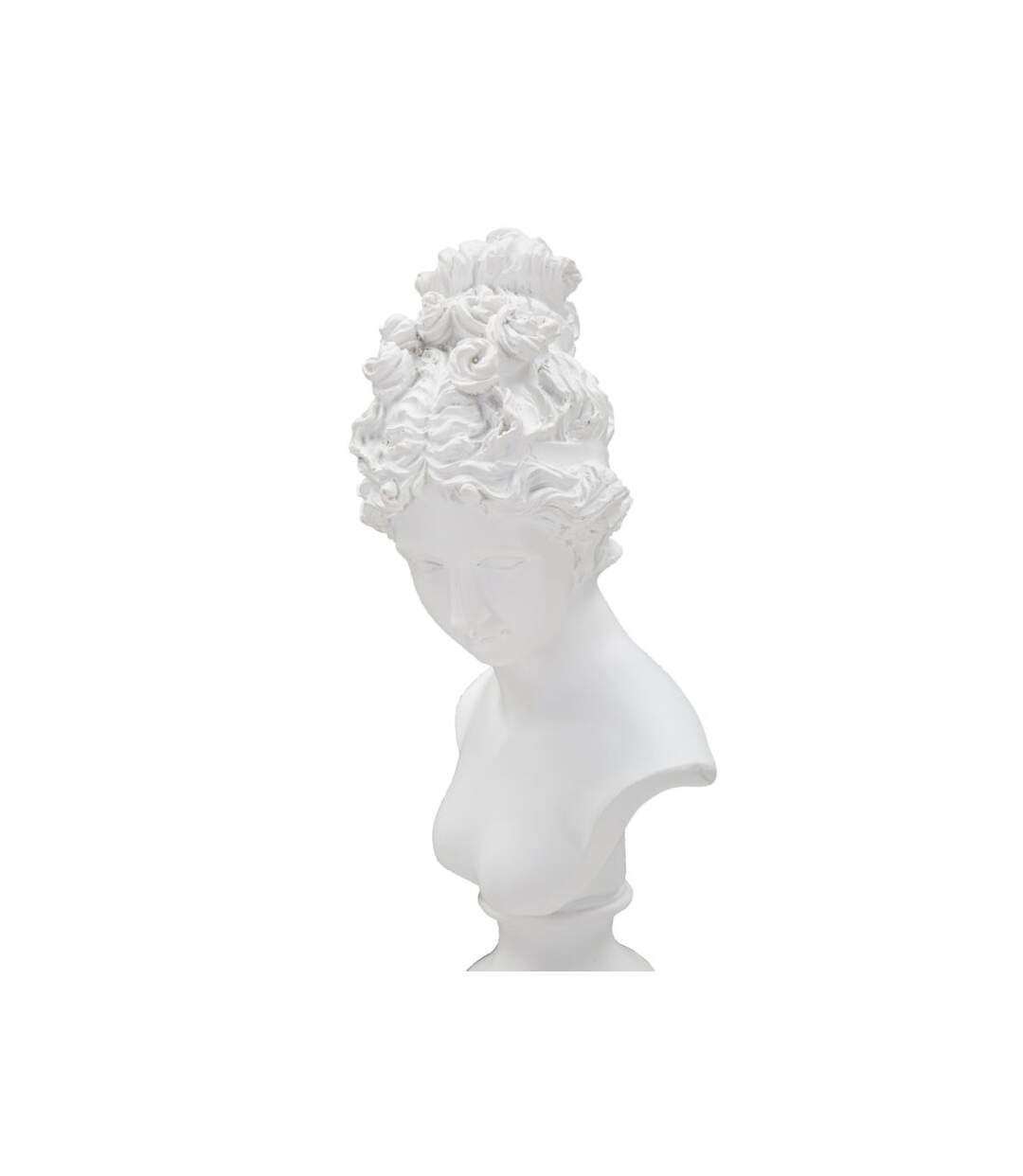 Statuette Buste Femme Déco Terrence 35cm Blanc-5